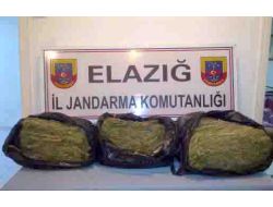 Elazığ'da 10 Kilogram Kubar Esrar Ele Geçirildi