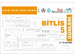 Bitlis'te Said Nursi Sempozyumu Yapılacak