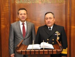 Samsun Valisi Hüseyin Aksoy, Komutanları Ağırladı