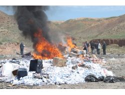 500 Bin Paket Sigara İmha Edildi!