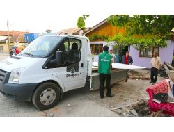 Çamköy Mahallesi'nde Evleri Yanan Ailelere Divapan A.ş.'den Yardım Eli