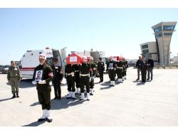 Iğdır'da Mayın Patlamasında Şehit Olan Askerler Memleketlerine Gönderildi