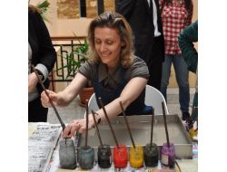 Lüksemburg Prensesi Sibilla Bursa'da Ebru Yaptı