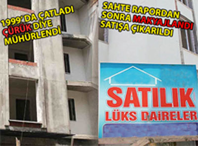 Deprem değil rüşvet öldürür!