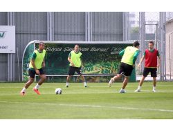 Bursaspor'da Hüzünlü Antrenman