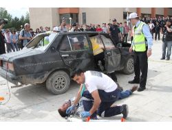 Kazalara Müdahale Tatbikatı Gerçeğini Aratmadı