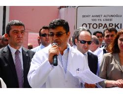 Samsun'da Öğretmenler, Okulda Şiddeti Protesto Etti