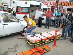 Tatbikat Gereği Kazayı Gerçek Sandılar