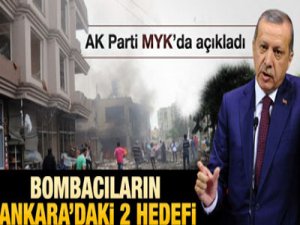 Bombacıların Ankara'daki 2 Hedefi