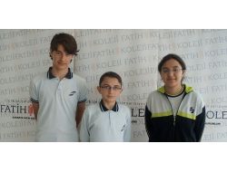 Sakarya Fatih Koleji, Güven-der Sınavı'nda 3 Birincilik Aldı