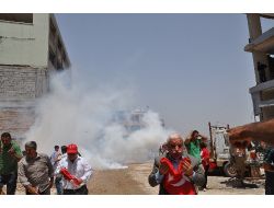 Reyhanlı'da İzinsiz Yürüyüşe Polis Müdahale Etti