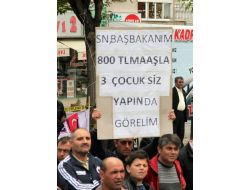 Kamuda Çalışan Taşeron İşçiler Kadro İstedi
