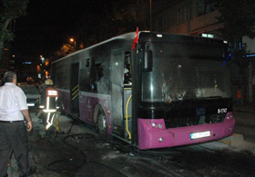 OTOBÜSE MOLOTOFLU SALDIRI