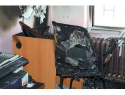 Okuldaki Bilgisayar Yangına Sebep Oldu