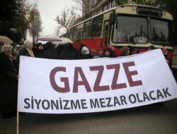 'filistin Dostları' İsrail Büyükelçiliği Önünde Saldırıların Durmasını İstedi