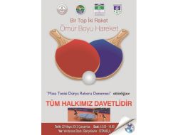 Futbol Sahasında Masa Tenisi Rekor Denemesi