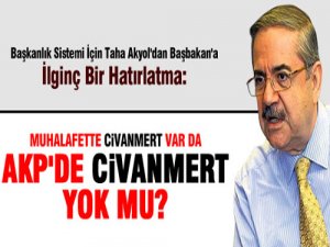 AKP'de civanmert yok mu?