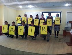 Öğrenciler Uyuşturucu Maddeye 'Hayır' Dedi