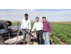 Girişimci Çiftçi, İlçeye İlk Güneş Enerji Sistemini Kurup Sulu Tarıma Geçti
