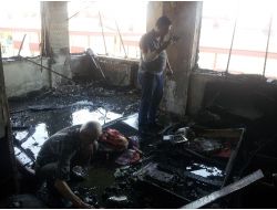 Bir Anda Alev Alan Televizyon Yangına Sebep Oldu