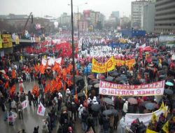 Tekel İşçilerinin Mitinginde Geniş Güvenlik Önlemi Alındı