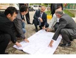 Vali Büyükersoy Cami İnşaat Alanında İnceleme Yaptı