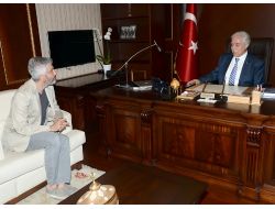 Behzat Uygur, Zihni Aldırmaz’ı Ziyaret Etti