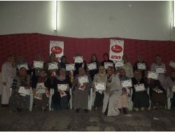 Ayder'den Gönüllü Bayanlara Teşekkür Belgesi