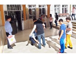 Gevher Hatun Koleji'nden Polis Ve Kimlik Kontrollü Sbs Provası