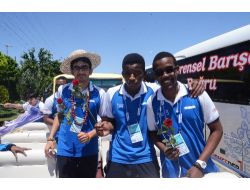 Türkçenin Çocukları Gaziantep'te Konvoylar Eşliğinde Karşılandı