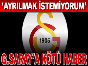 G.SARAY'A KÖTÜ HABER