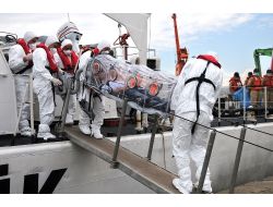 16 Kurumun Katılımıyla Denizde Tatbikat Yapıldı