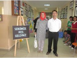 Toki Ömer Çam Ortaokulu'nda Resim Sergisi