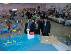 Aydıncık'ta Anaokulu Öğrencilerinin Açtığı Yıl Sonu Sergisi Beğenildi