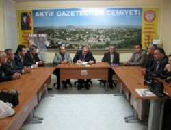 Osmaniye Mhp İl Teşkilatı Aktif Gazeteciler Cemiyeti'ni Ziyaret Etti