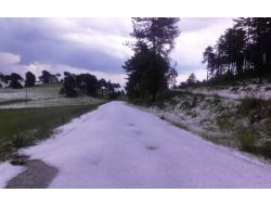 Dolu Yolları Beyaza Bürüdü