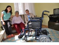 Manavgat Belediyesi 3 Engelliye Akülü Tekerlekli Sandalye Hediye Etti