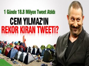 GEZİ'DE CEM YILMAZ'LA TWİTTER REKORU
