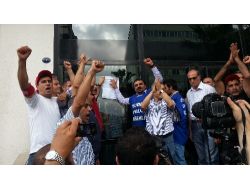 Büyükşehirde İzenerji Çalışanları Grev Kararını İşyerine Astı