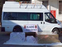 Elazığ'da 5570 Paket Bandrolsüz Kaçak Sigara