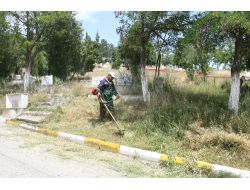 Bozüyük'te Mezarlara Bakım Yapılıyor