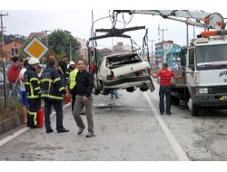 4 Araçlı Zincirleme Kaza Küçük Çocuklar Büyük Panik Yaşadı