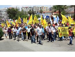 MERSİN'DE İŞ BIRAKMA EYLEMİ