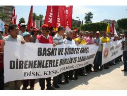 Adana’da Bazı Sendikalar İş Bırakma Eylemi Yaptı