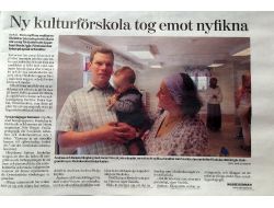 İsveç'te Türk Kreşi Ülke Medyasında