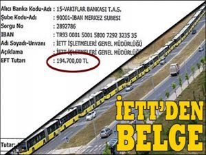 İBB Twitter'dan dekontları yayınladı