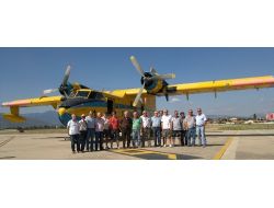 Orman Yangınları İçin İki Amfibik Uçak Kocaseyit Havalimanı'na Konuşlandı