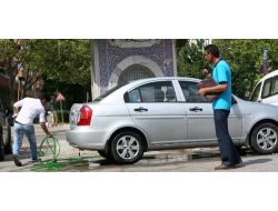 Konya'da 'Tatlı Su' İle Araba Yıkayanlara Ceza