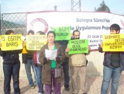 Antakya Emek Gençliği 'bologna Süreci'ni Protesto Etti