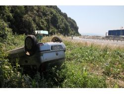 Takla Atan Araçtan Burnu Kanamadan Çıktı